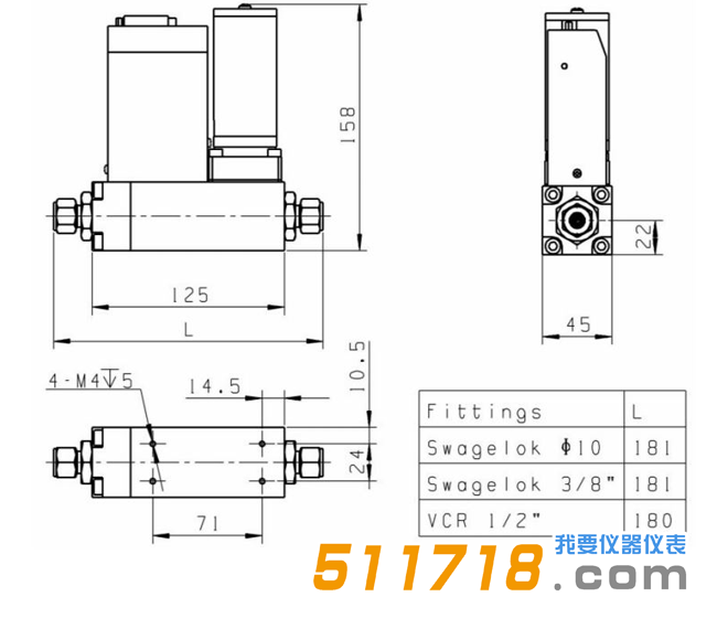 日本Horiba S48 28氣體質量流量控制器安裝尺寸圖.png 日本Horiba S48 28氣體質量流量控制器安裝尺寸圖.png